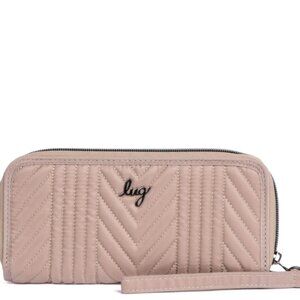 Brand New Lug Straddle Wristlet RFID Wallet in Sand Taupe
